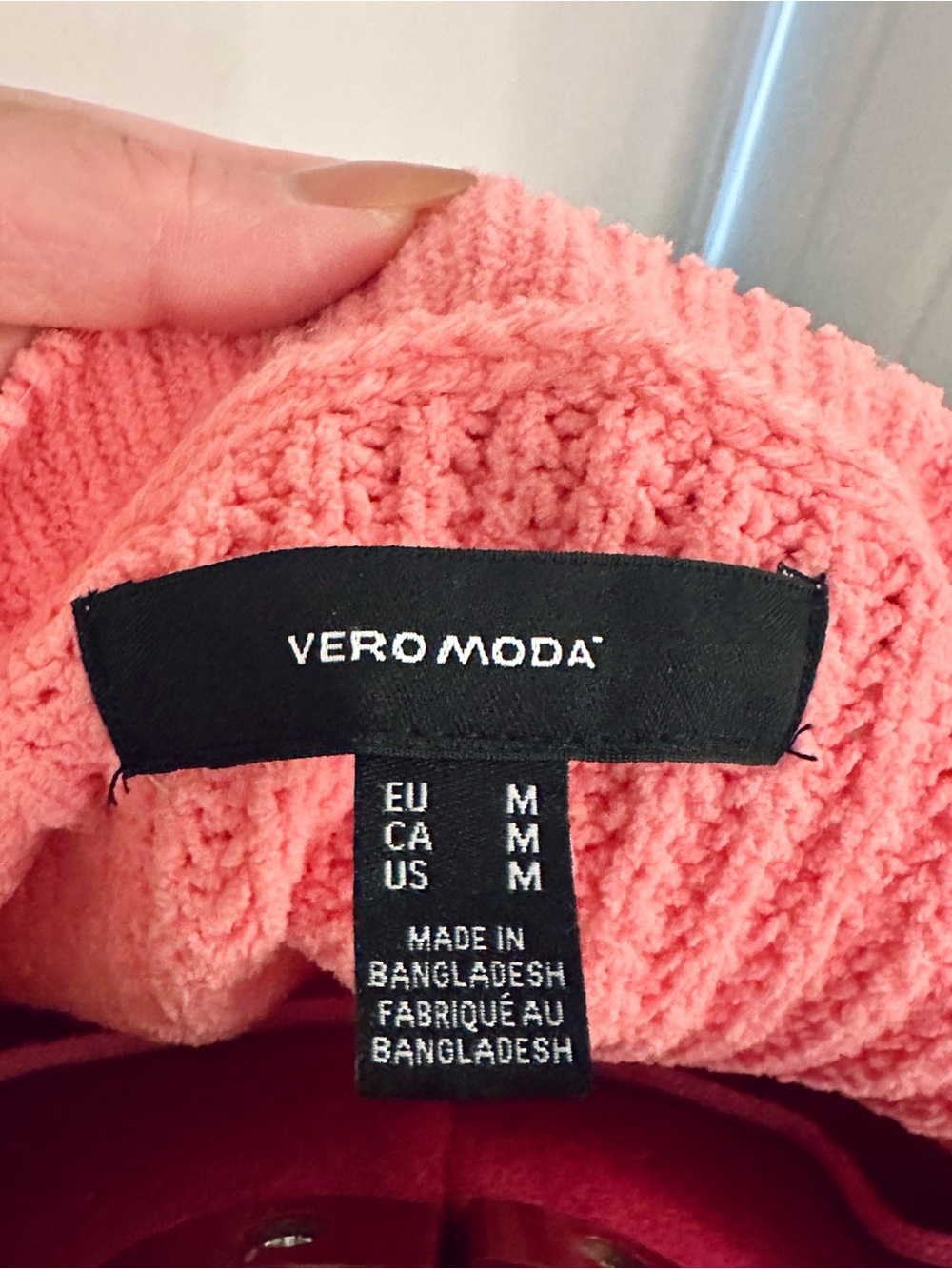 Vero Moda Pink Crewneck Chunky Knit Sweater - Picture 4 of 6